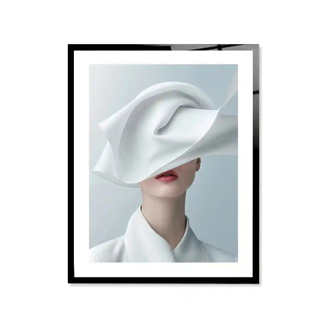 Cuadro Silueta de Alta Costura | Elegancia Blanca