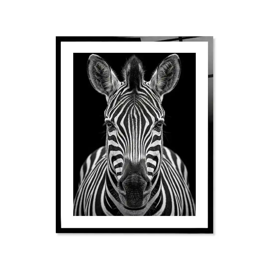 Cuadro Póster Zebra | Decoración Elegante en Blanco y Negro