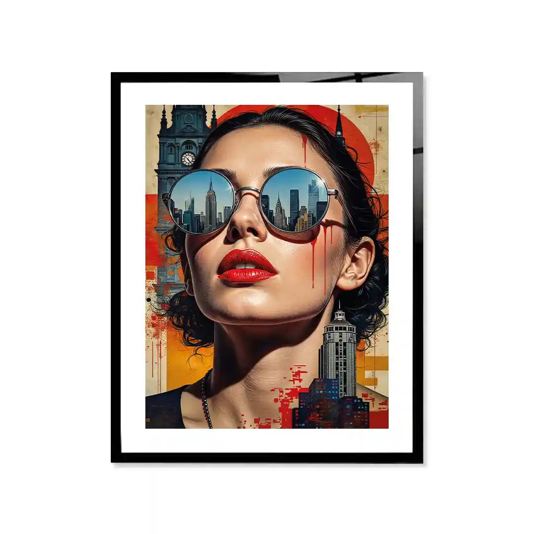 Cuadro Urban Glam | City Reflection | Arte Pop Metropolitano