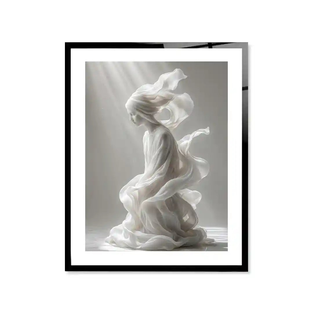 Cuadro Figura Blanca | Elegancia en Movimiento