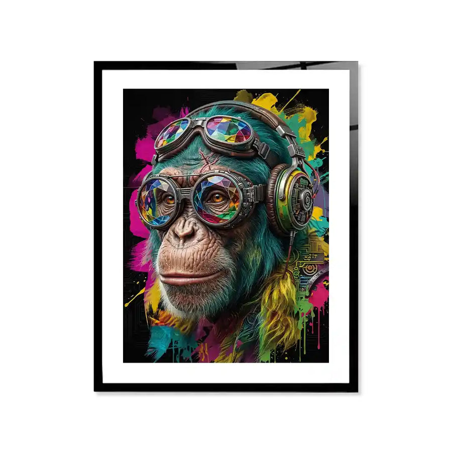 Cuadro Póster Mono Colorido | Decoración Urbana Moderna