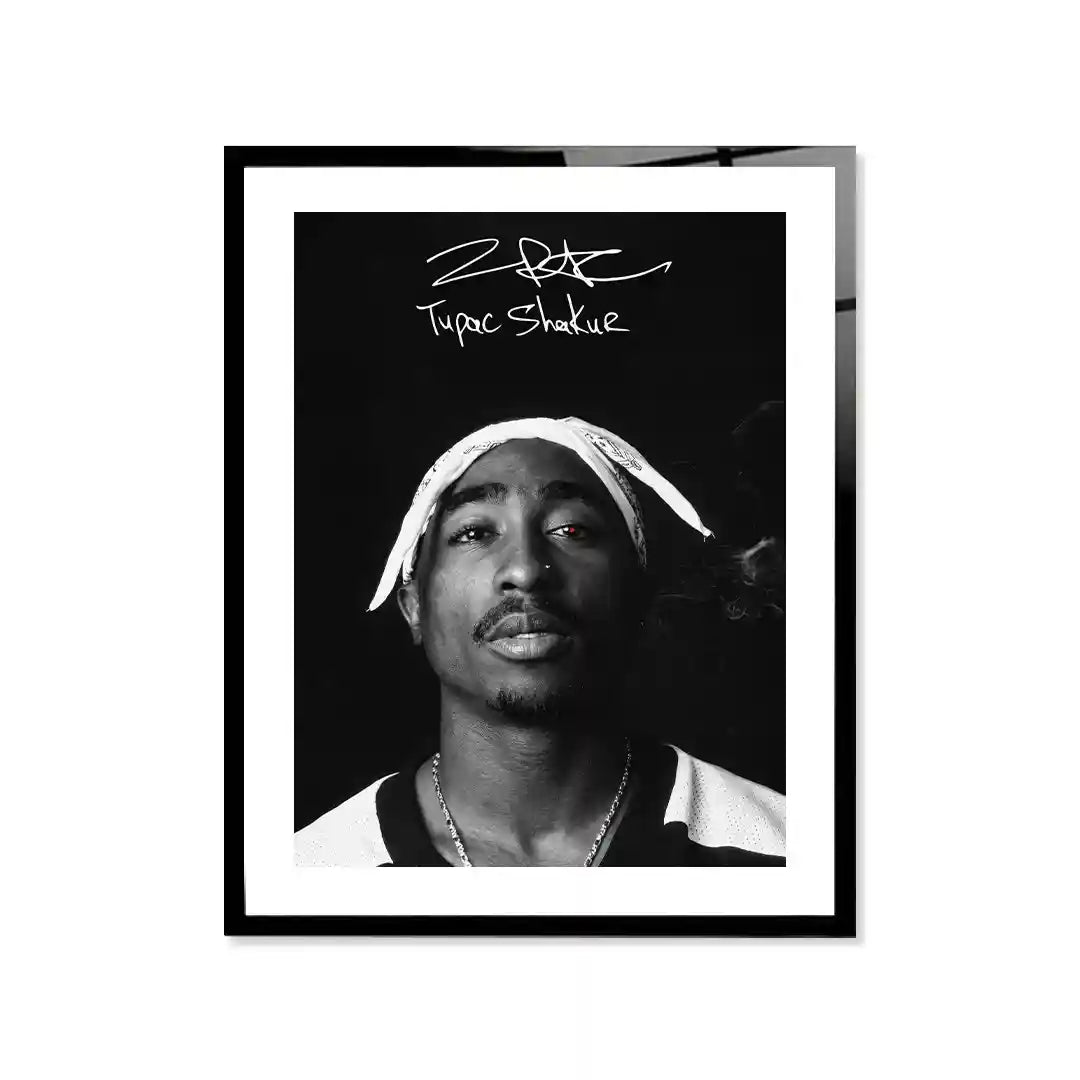 Retrato Icónico de Tupac Shakur | Hip Hop Urbano