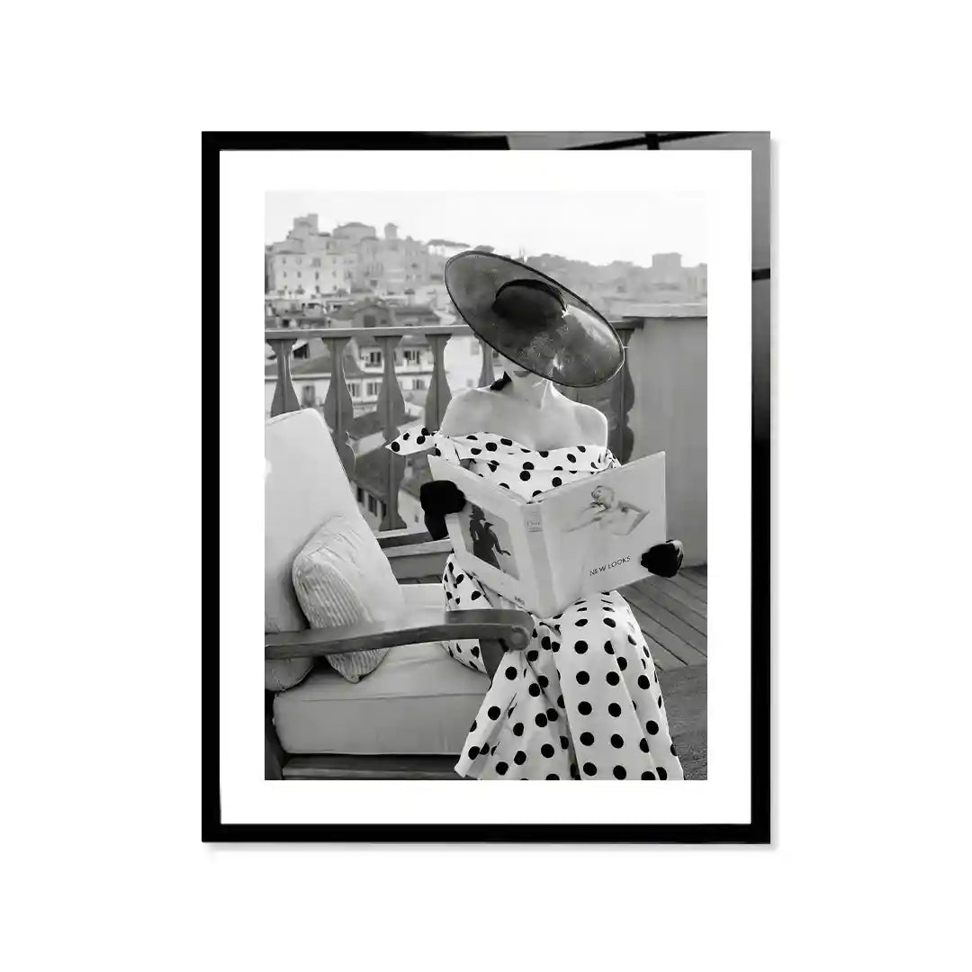Cuadro Dama de Lunares | Elegancia Vintage
