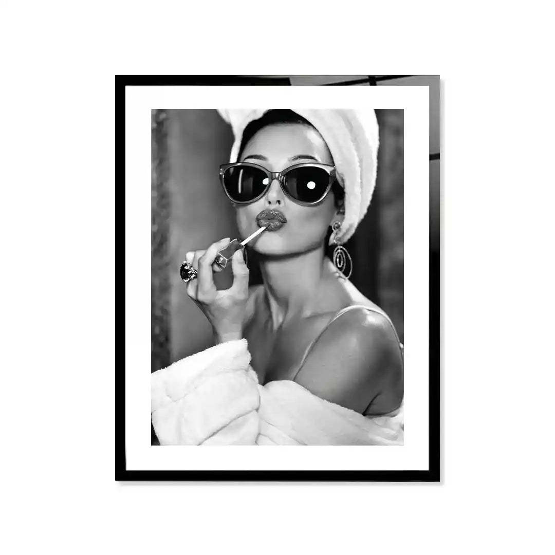 Cuadro Glamour en Blanco y Negro | Belleza y Estilo