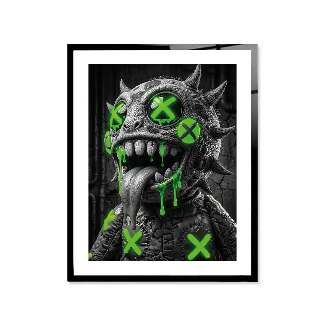 Cuadro Toxic Monster | Neon X | Cuadro Póster Monstruo Urbano