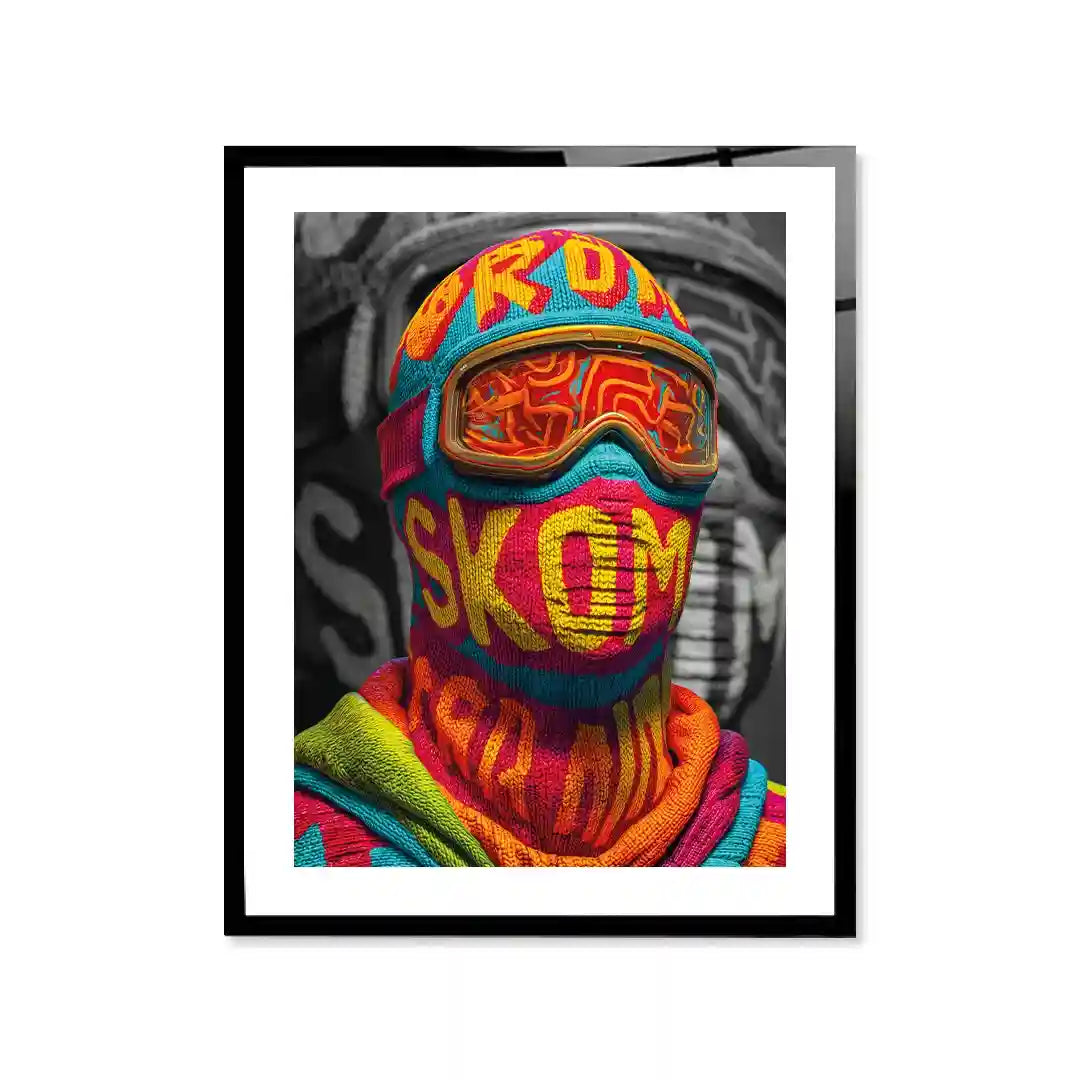 Cuadro Póster Ski Mask | Urban Rider | Color Rush