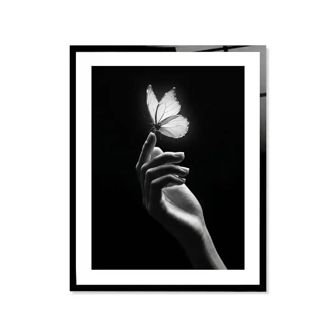Cuadro Mariposa de Luz | Black & White