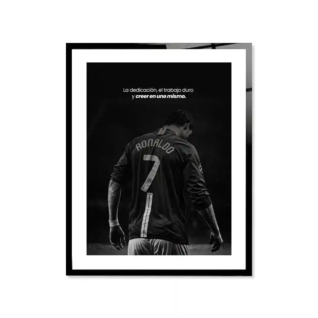 Cuadro Motivacional Fútbol | Ronaldo | Cree en Ti Mismo