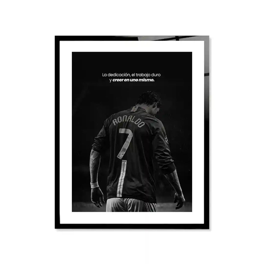 Cuadro Motivacional Fútbol | Ronaldo | Cree en Ti Mismo
