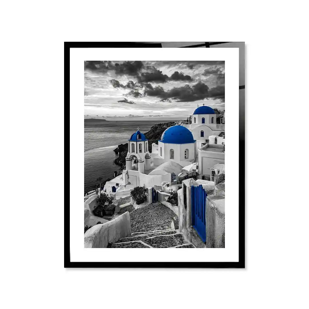 Cuadro Póster Santorini | Decoración Mediterránea