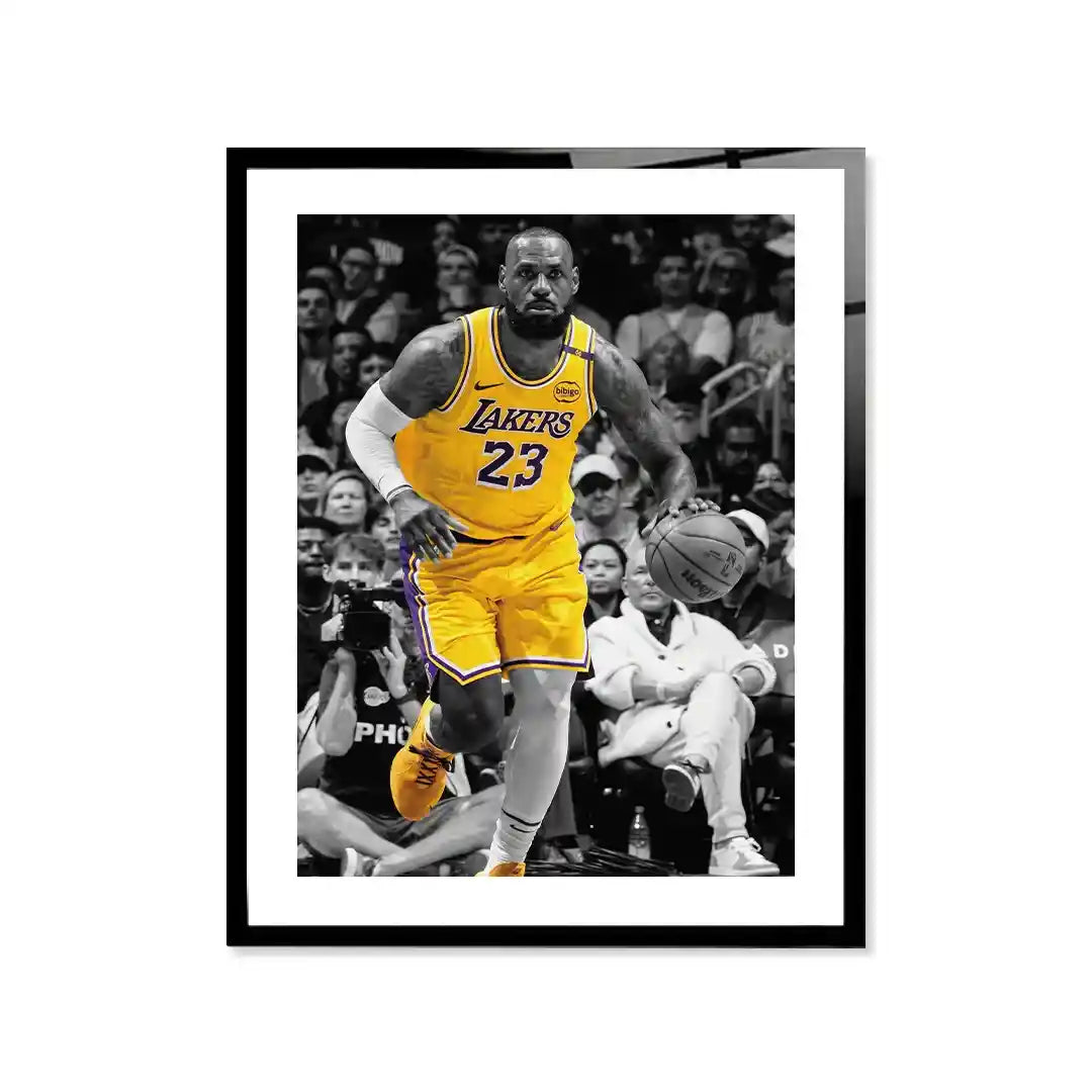 Cuadro Póster LeBron James | Decoración de Baloncesto