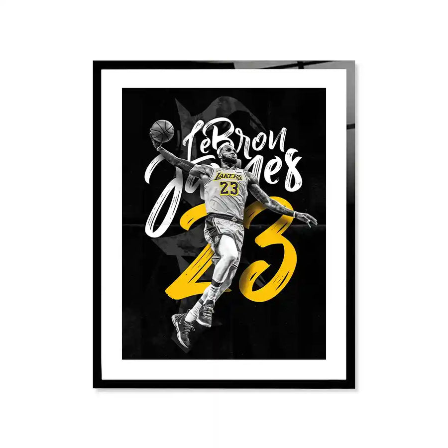 Cuadro Póster LeBron James 23 | Decoración de Baloncesto