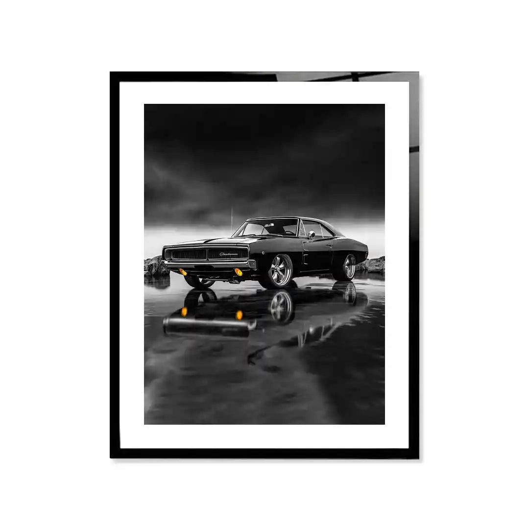 Cuadro Póster Dodge Charger | Decoración de Coches Clásicos