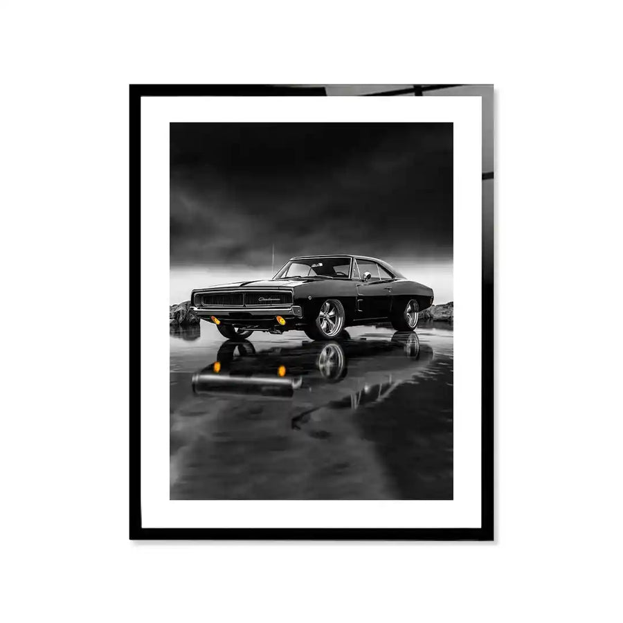 Cuadro Póster Dodge Charger | Decoración de Coches Clásicos