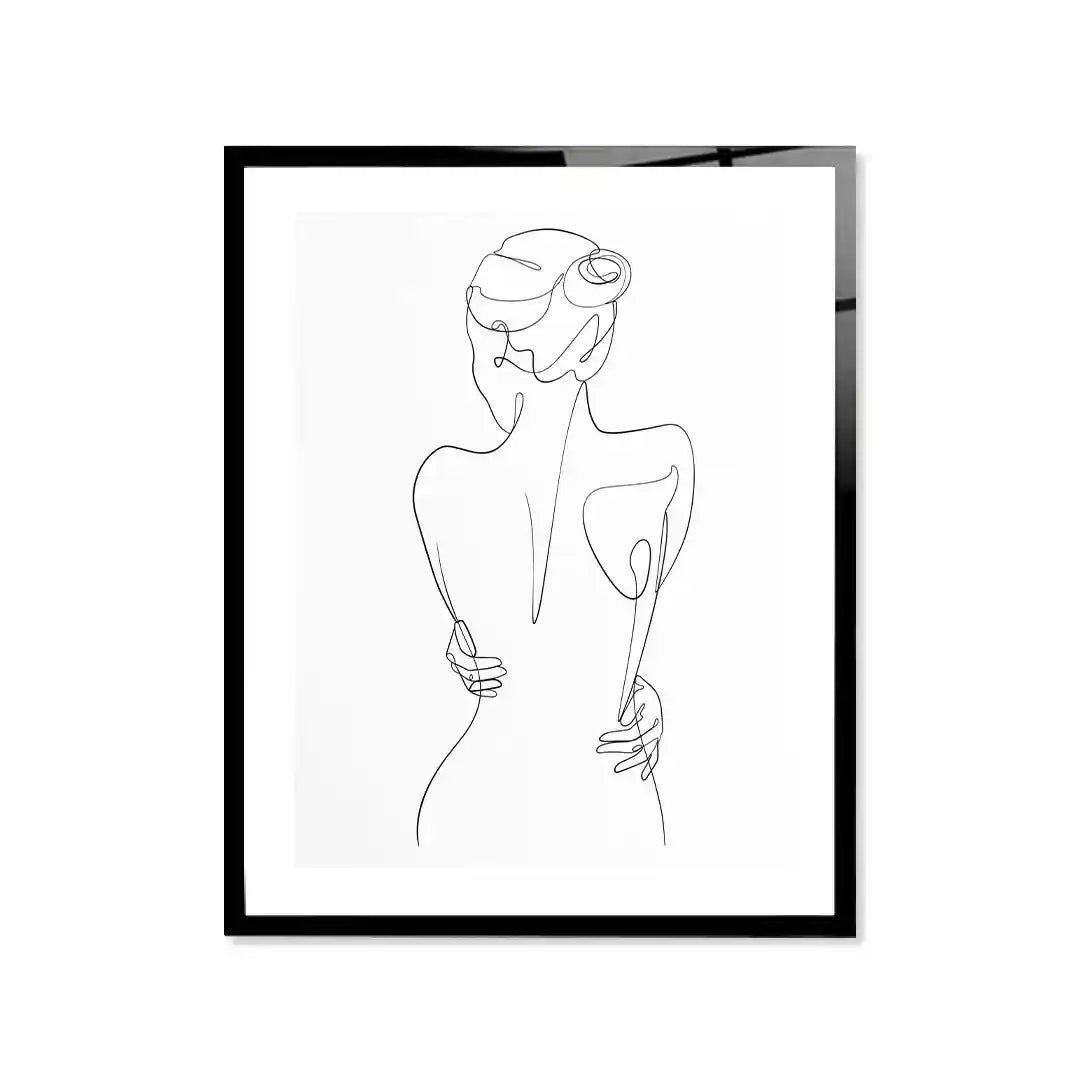 Cuadro Póster Mujer Line Art | Decoración Minimalista