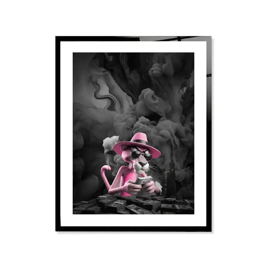 Cuadro Póster Pantera Rosa Urbana | Decoración Moderna