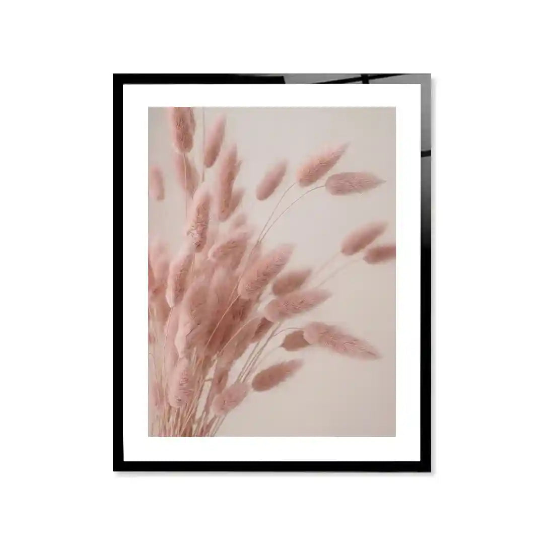 Cuadro Póster Espigas Rosa | Decoración Natural Delicada