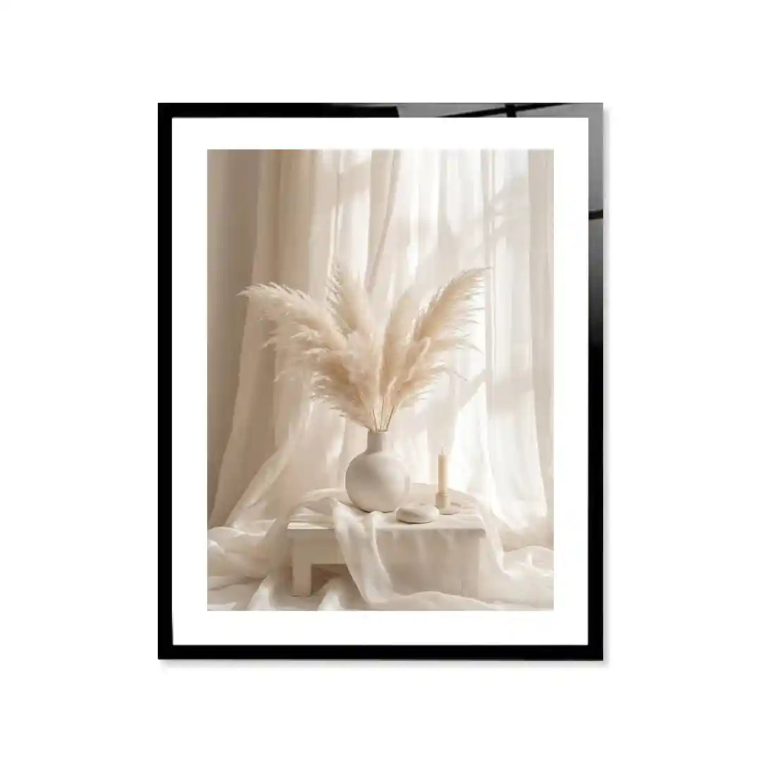Cuadro Póster Pampas Beige | Decoración Natural Minimalista