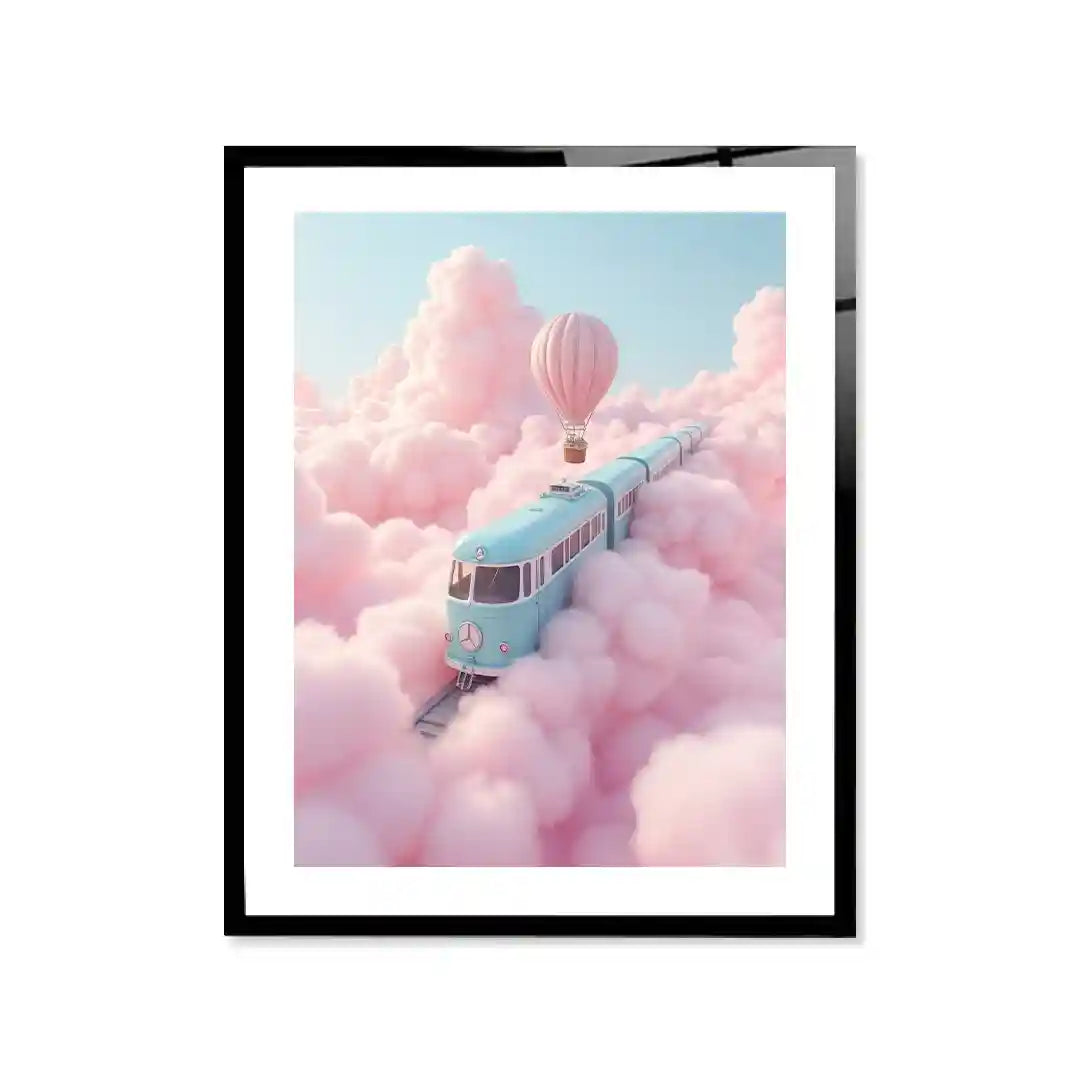 Cuadro Póster Dream Train | Viaje entre Nubes