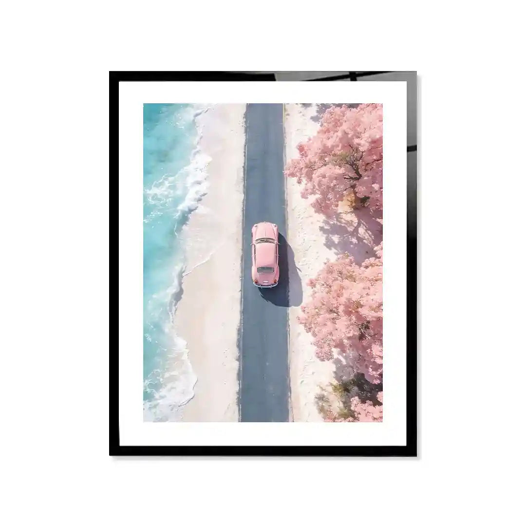 Cuadro Póster Coastal Drive | Pink Road