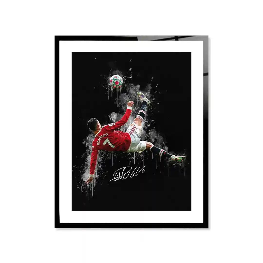 Cuadro Póster Cristiano Ronaldo Chilena | Decoración de Fútbol