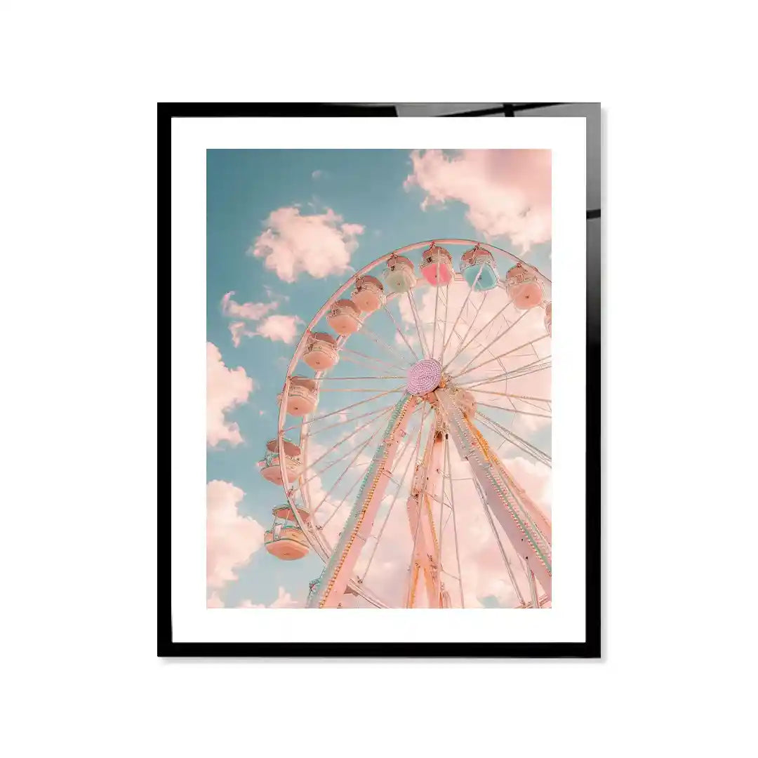 Cuadro Póster Noria Pastel | Ferris Dream