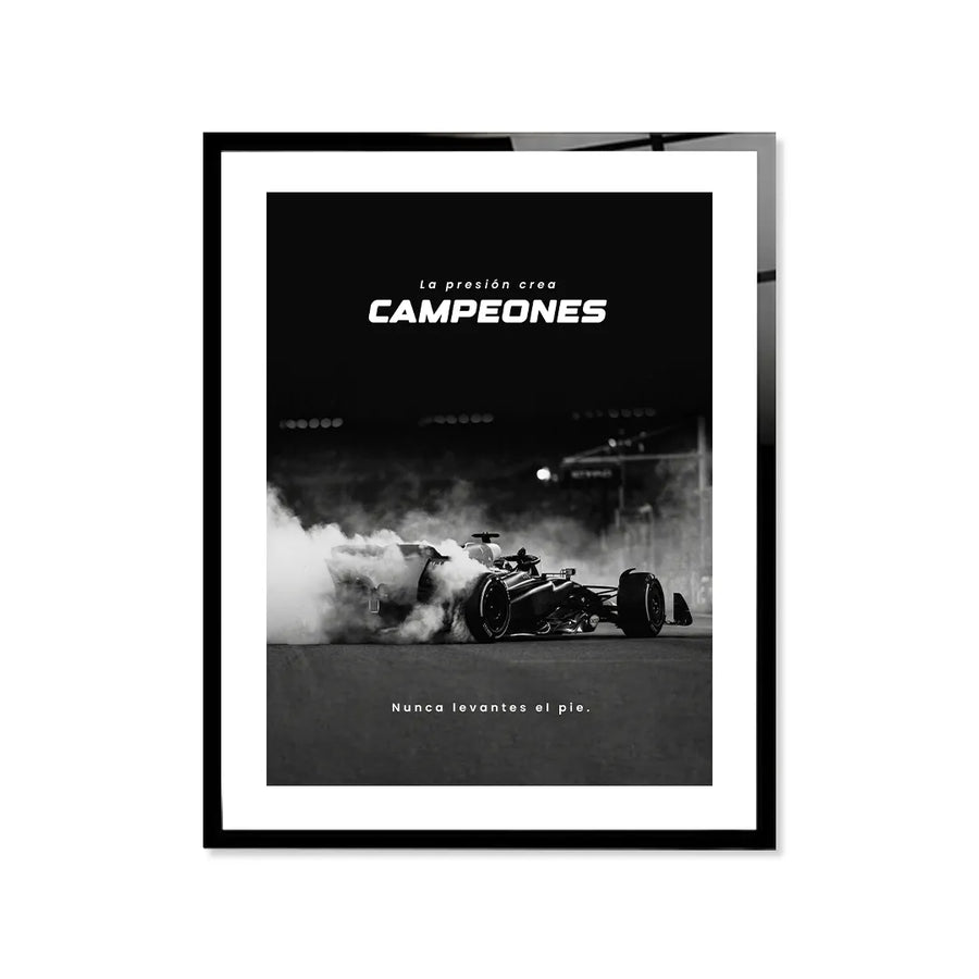 Cuadro Póster Fórmula 1 Campeones | Decoración Automovilística
