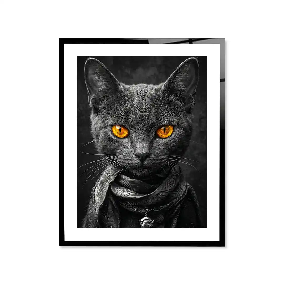 Cuadro Póster Gato Negro | Decoración Urbana Moderna
