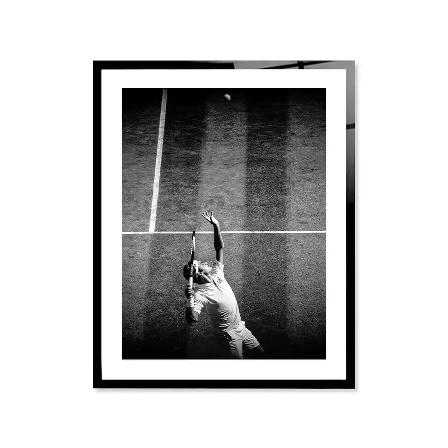 Cuadro Póster Tenis al Saque | Decoración Deportiva