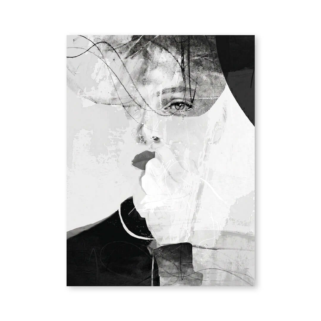 Cuadro Póster Rostro Femenino Abstracto | Decoración Moderna