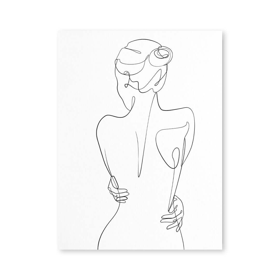 Cuadro Póster Silueta Femenina | Decoración Minimalista
