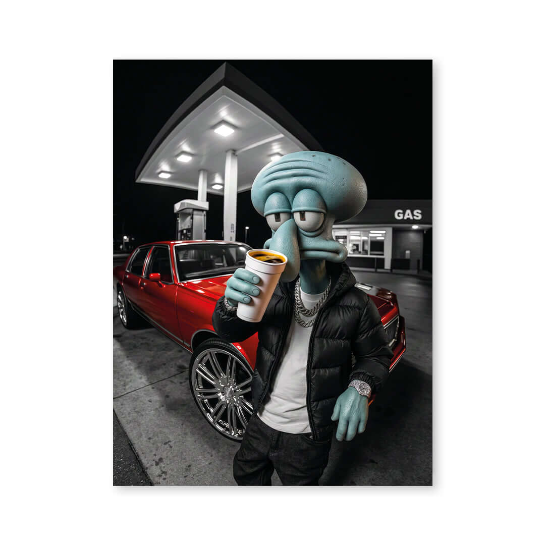 Cuadro Póster Calamardo Urbano | Decoración Moderna