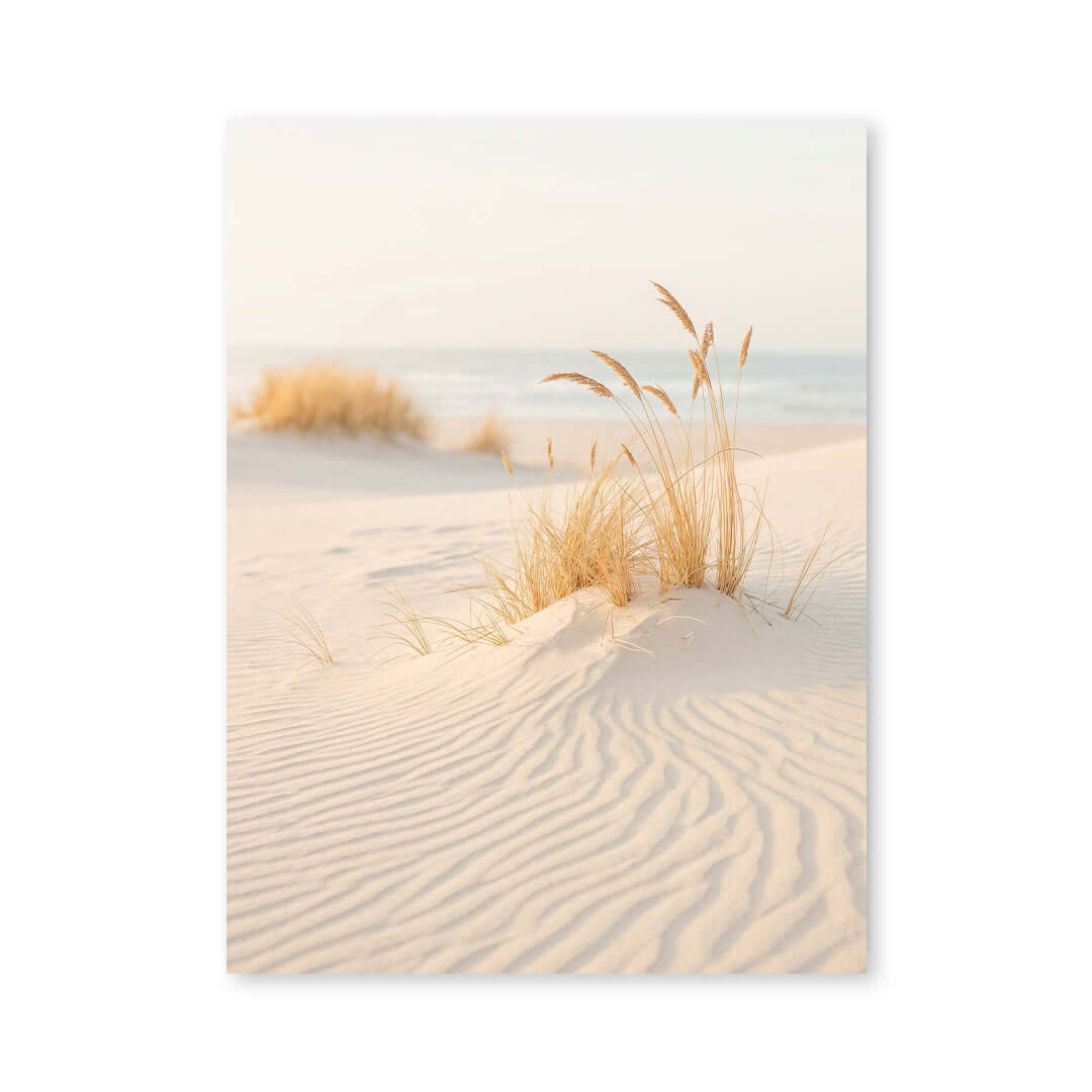 Cuadro Póster Dunas de Arena | Decoración Costera Minimalista