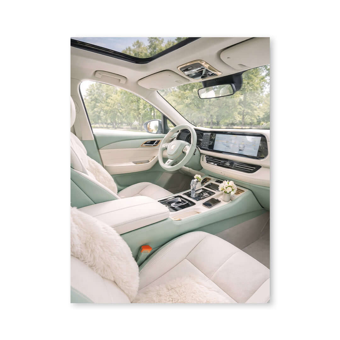 Cuadro Póster Interior de Coche Elegante | Decoración Moderna