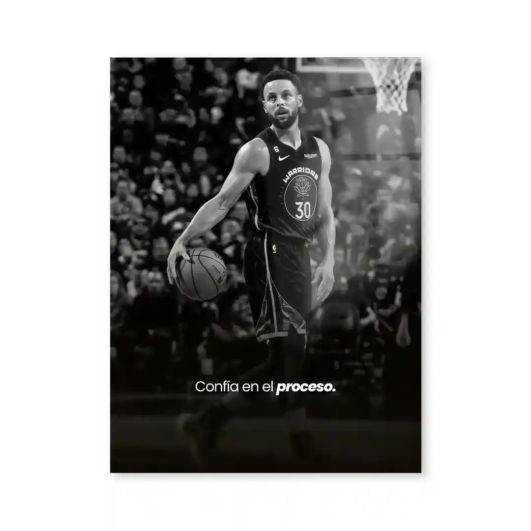Cuadro Motivacional Stephen Curry | Confía en el Proceso