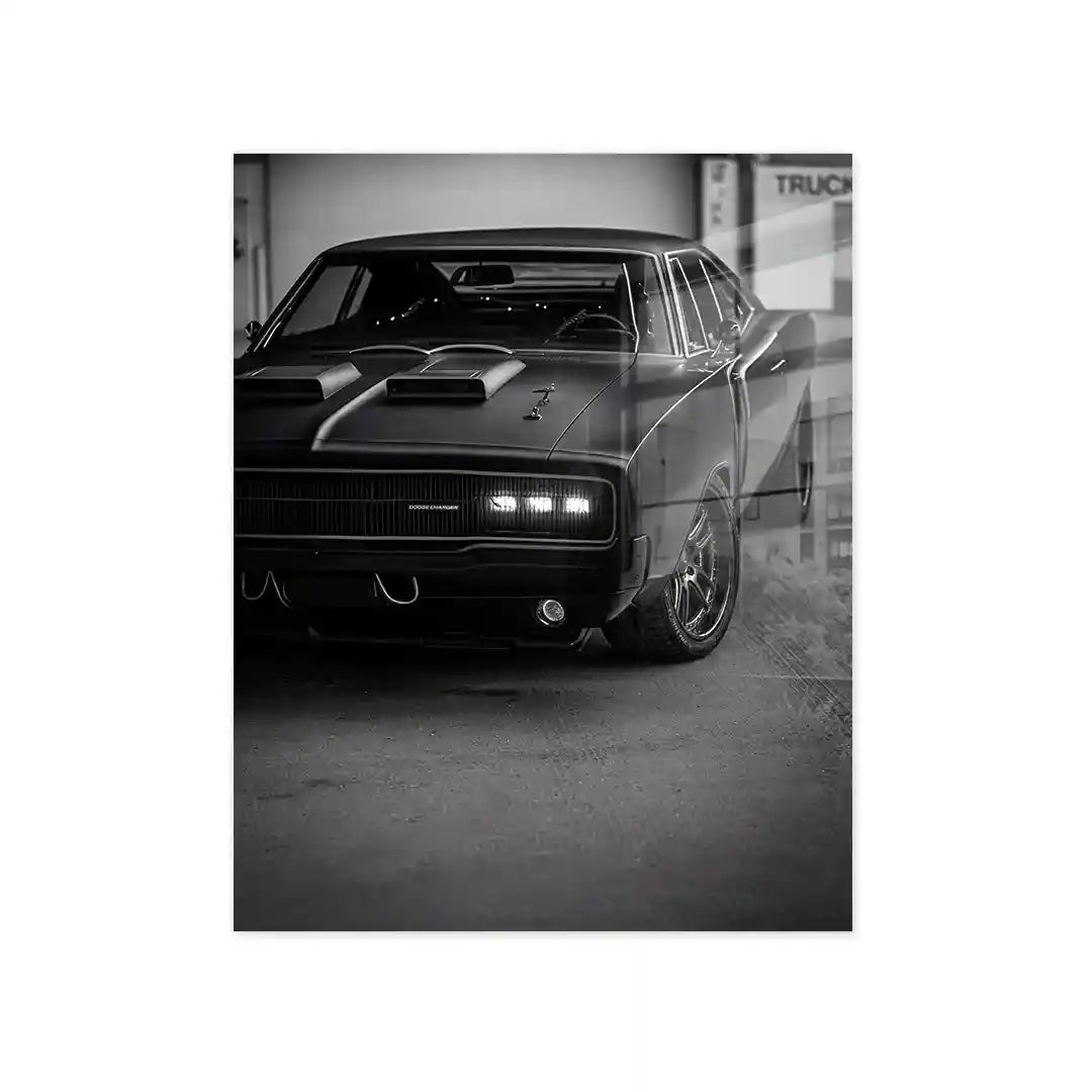 Cuadro Póster Dodge Charger 1968 | Decoración de Coches