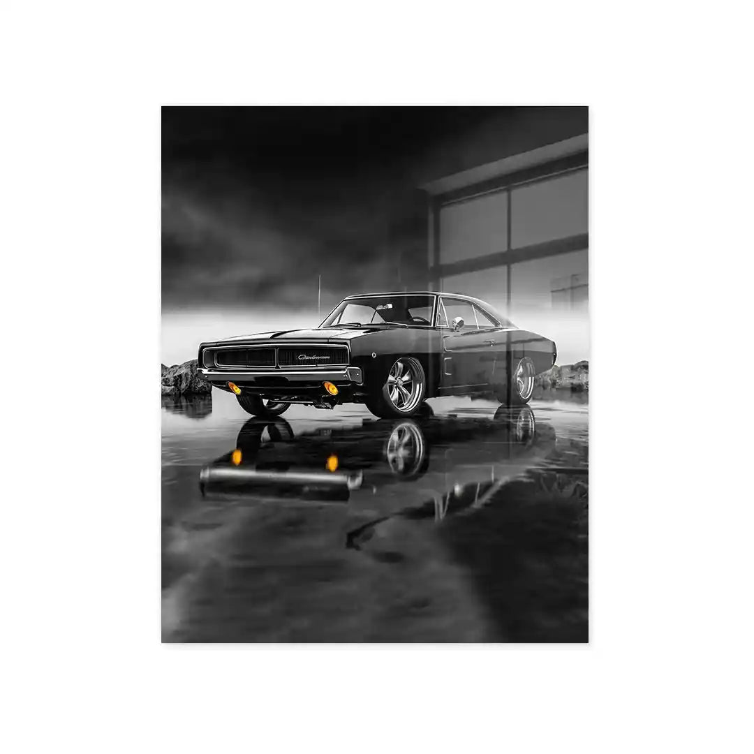 Cuadro Póster Dodge Charger | Decoración de Coches Clásicos