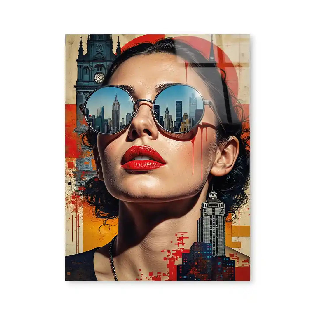 Cuadro Urban Glam | City Reflection | Arte Pop Metropolitano