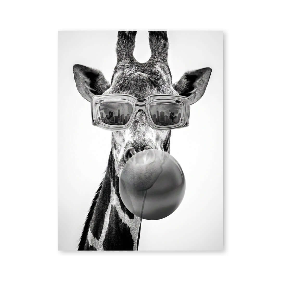 Cuadro Póster Jirafa con Gafas | Decoración Original