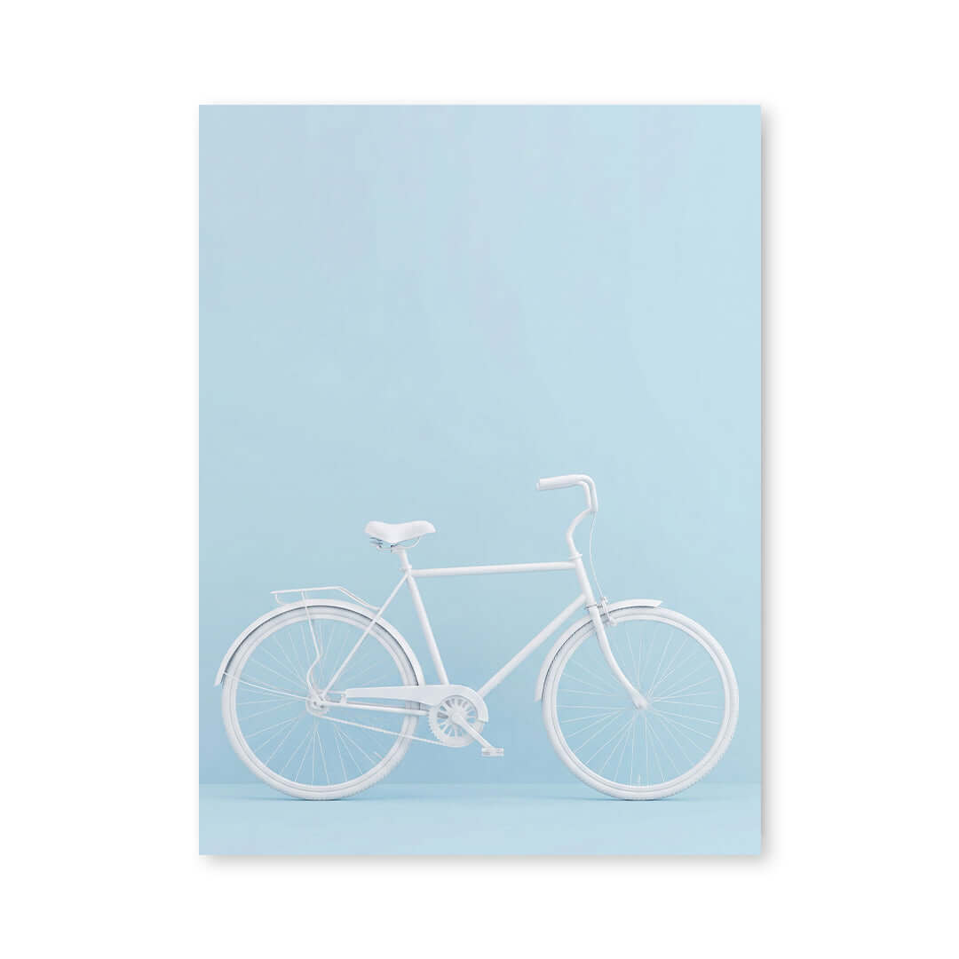 Cuadro Póster Bicicleta Azul | Decoración Minimalista