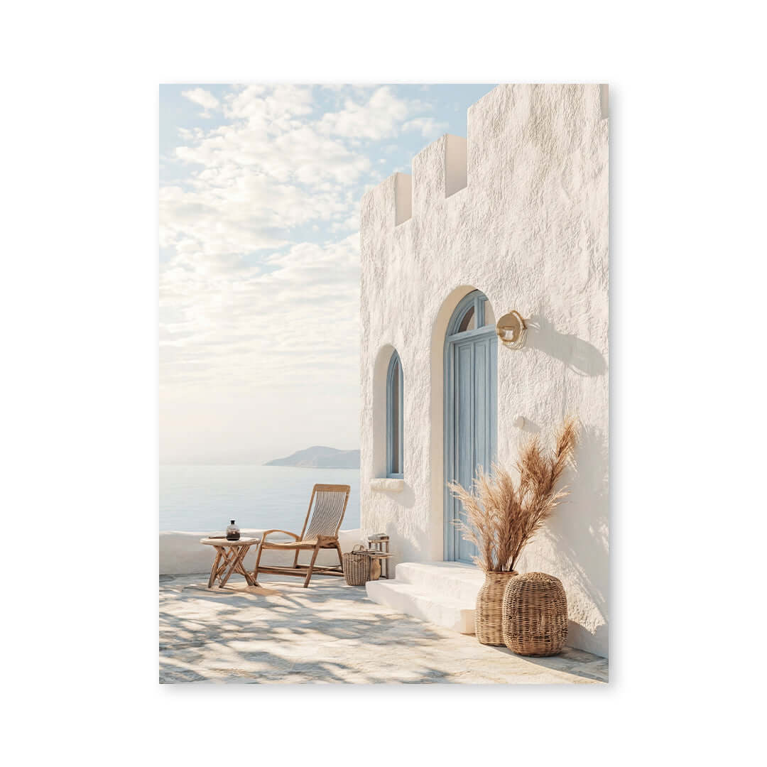 Cuadro Póster Refugio Mediterráneo | Decoración Costera