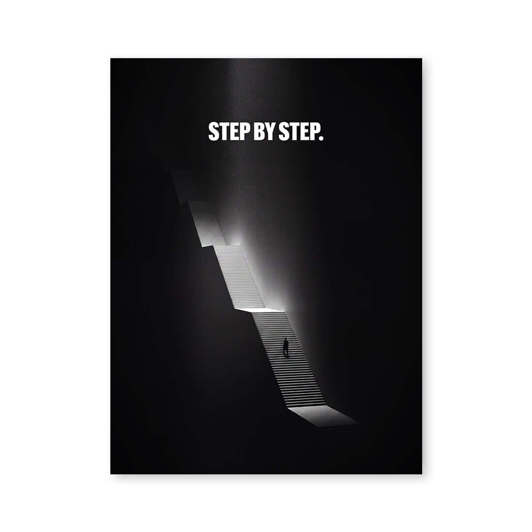 Cuadro Póster Step by Step | Decoración Motivacional