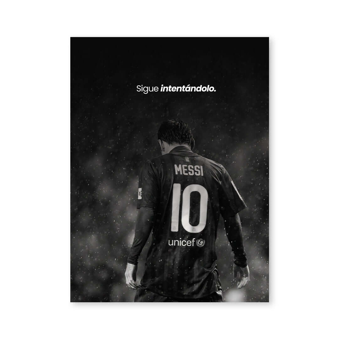Cuadro Póster Lionel Messi 10 | Decoración de Fútbol