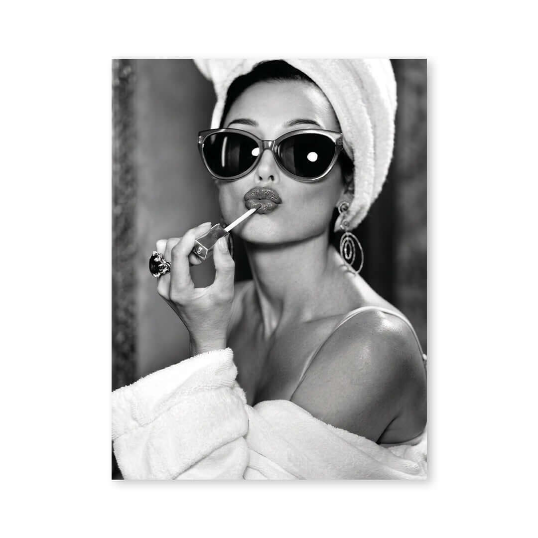 Cuadro Póster Mujer con Gafas de Sol | Decoración Elegante