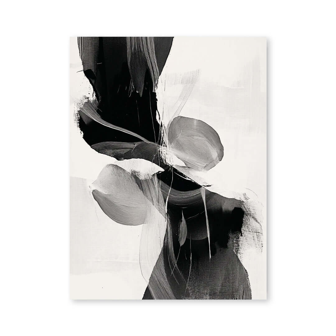 Cuadro Póster Abstracto Blanco y Negro | Decoración Moderna