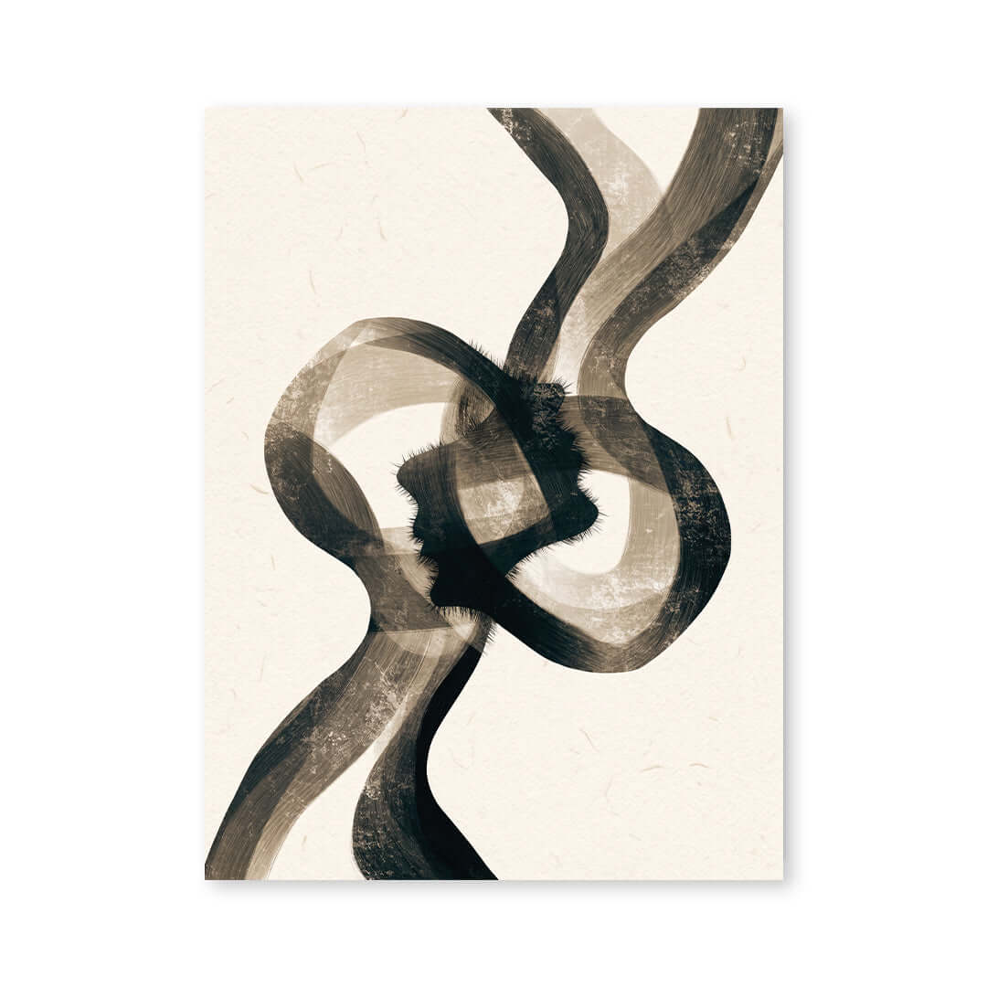 Cuadro Póster Abstracto Negro | Decoración Minimalista
