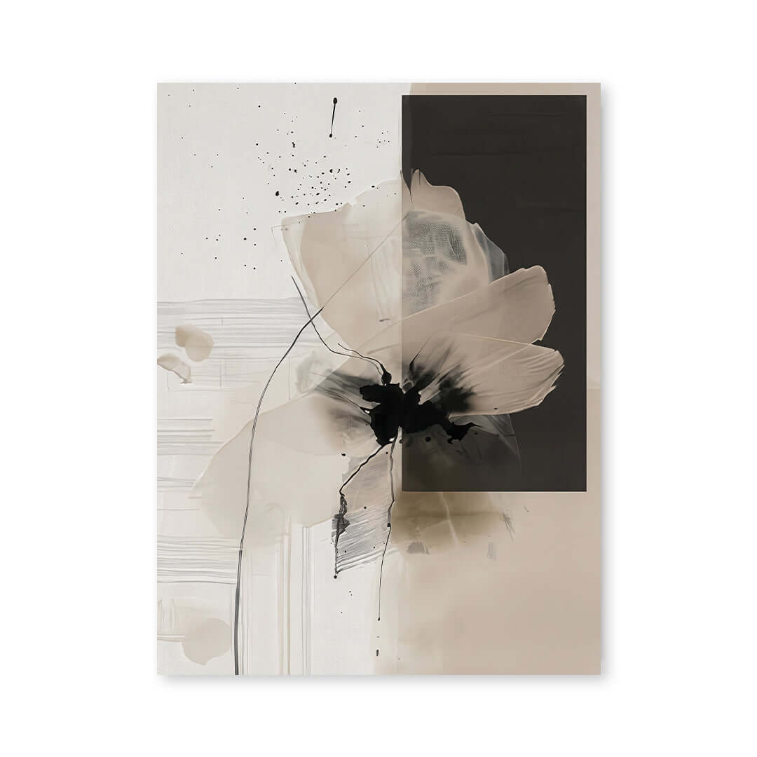 Cuadro Póster Flor Abstracta | Decoración Minimalista