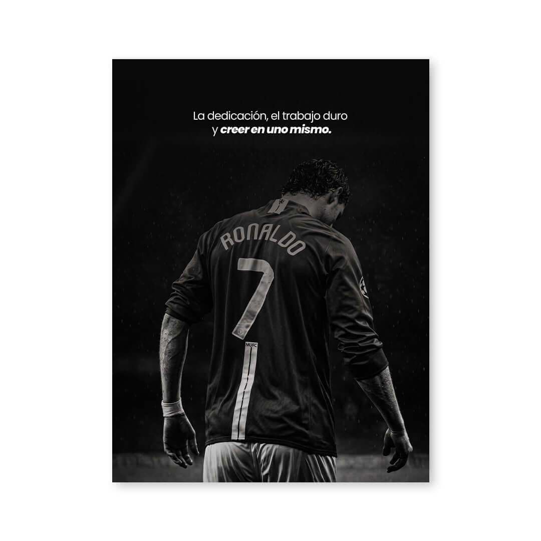 Cuadro Póster Cristiano Ronaldo 7 | Decoración de Fútbol