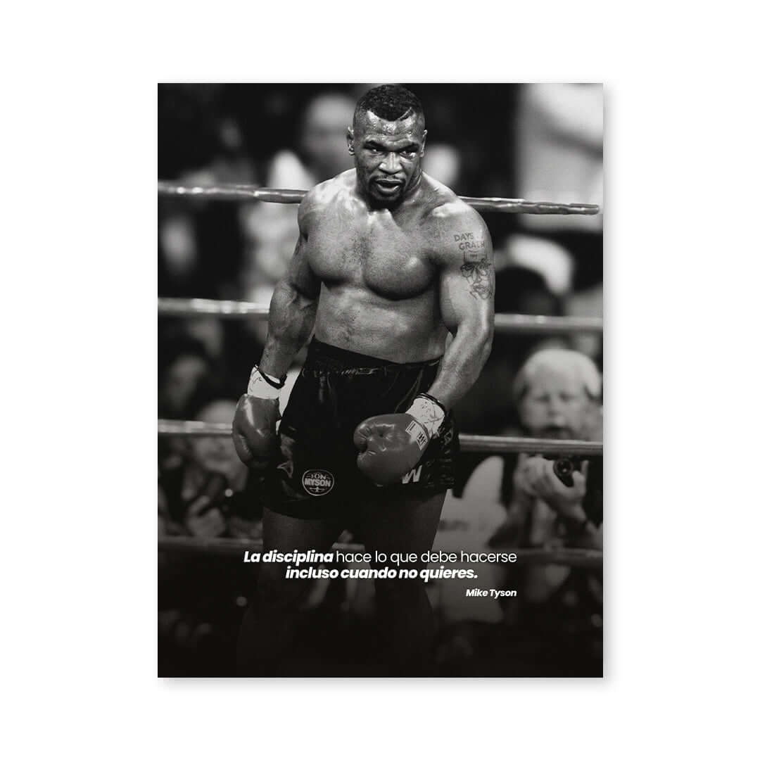 Cuadro Póster Mike Tyson | Decoración de Boxeo