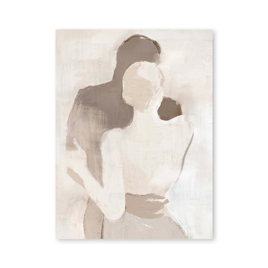 Cuadro Póster Pareja Abstracta | Decoración Beige